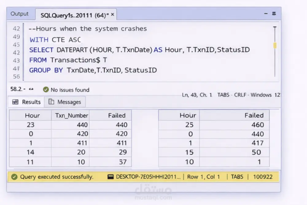 تصميم قواعد البيانات و إنشاء ERD وتحليل البيانات باستخدام SQL