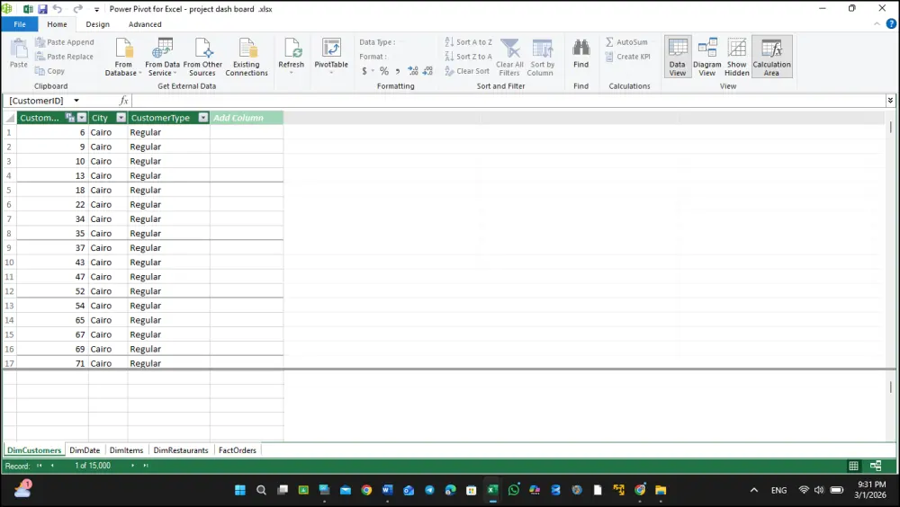 أقوم بتحليل البيانات باحتراف باستخدام Excel وإنشاء Dashboard و Pivot Tables وتقارير احترافية