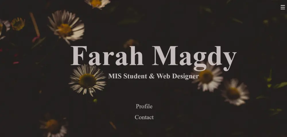 تصميم بورتفوليو شخصي احترافي باستخدام HTML و CSS