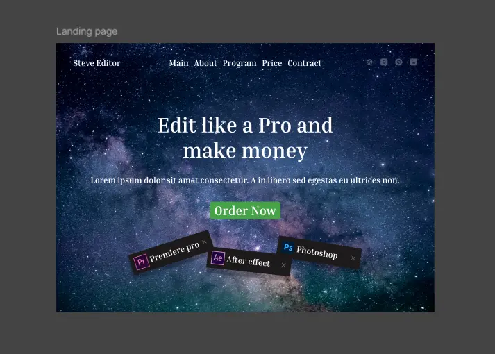 تصميم صفحة هبوط (Landing Page) احترافية