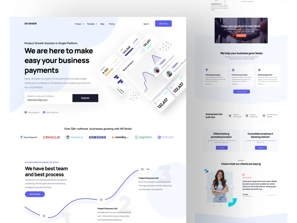 تصميم قسم احترافي من Landing Page لموقعك باستخدام Figma