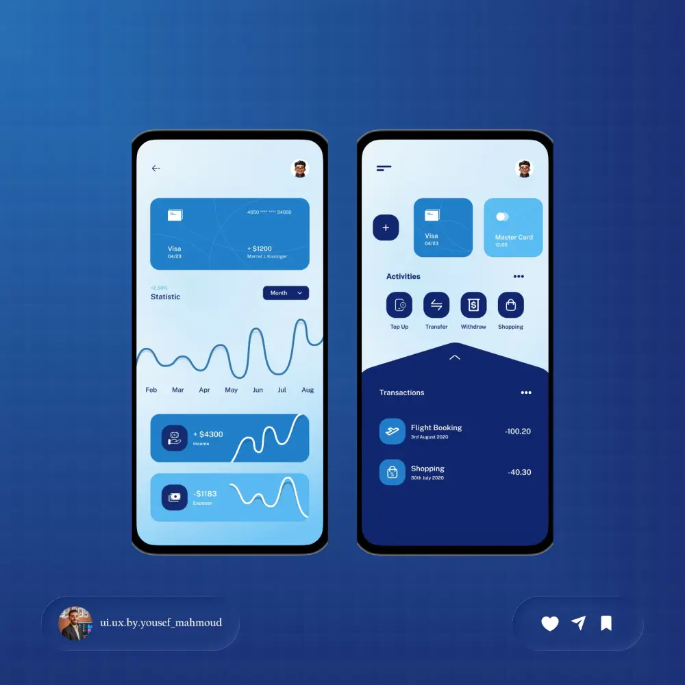 تصميم تطبيقات مالية Fintech