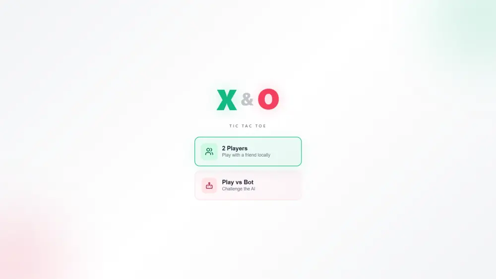 تصميم لعبة ويب Tic Tac Toe