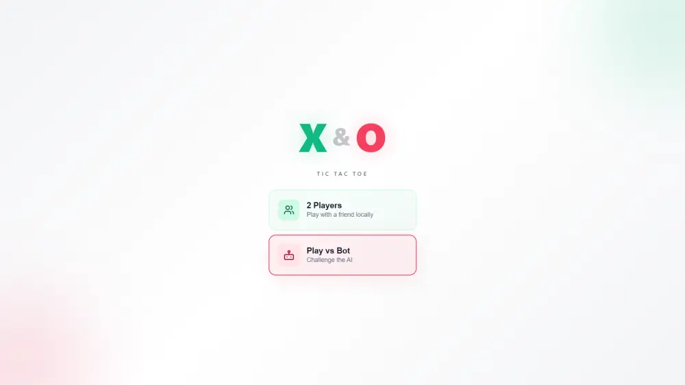 تصميم لعبة ويب Tic Tac Toe