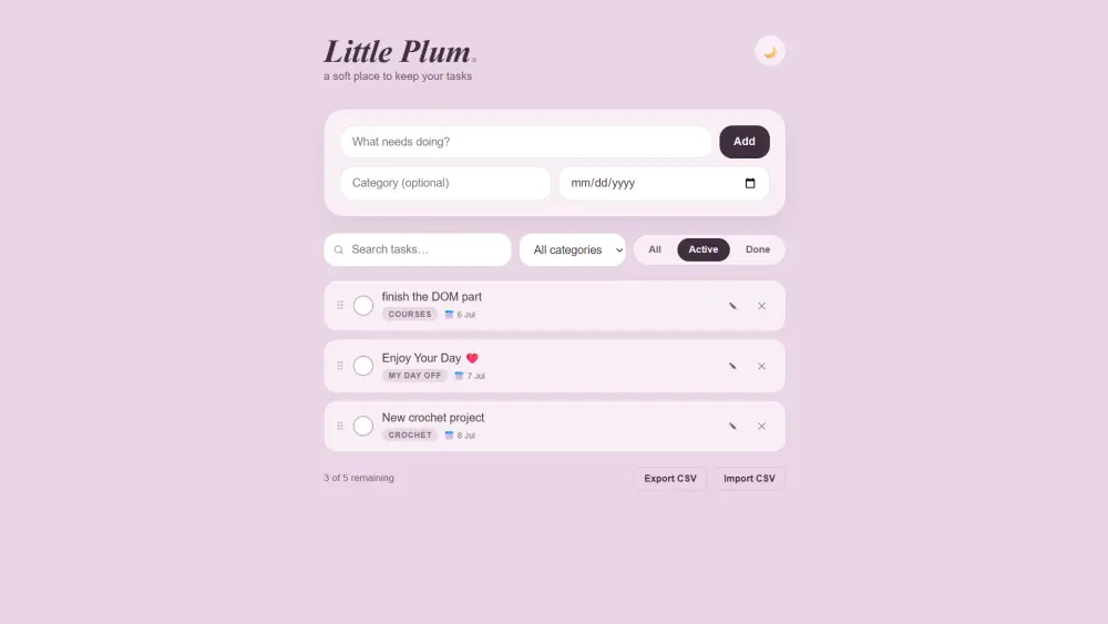 سأطور تطبيق إدارة مهام احترافي ومتجاوب باستخدام HTML وCSS وJavaScript