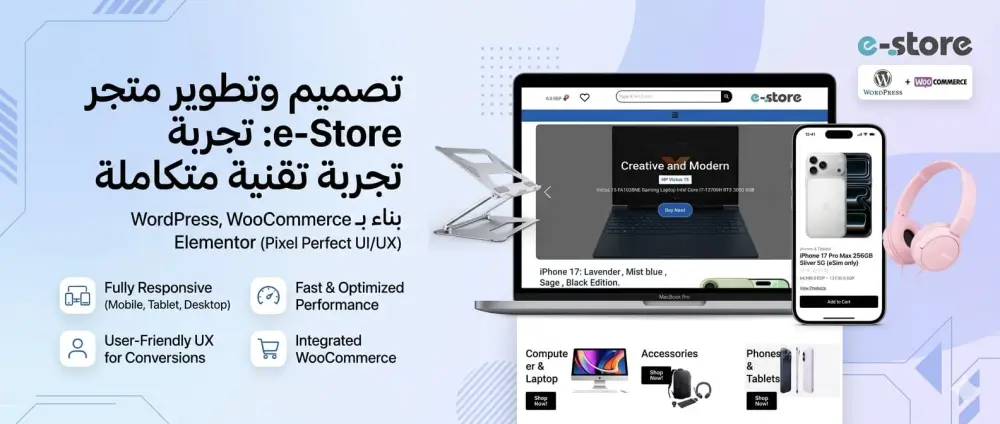 متجر إلكتروني احترافي باستخدام Wordpress & WooCommerce
