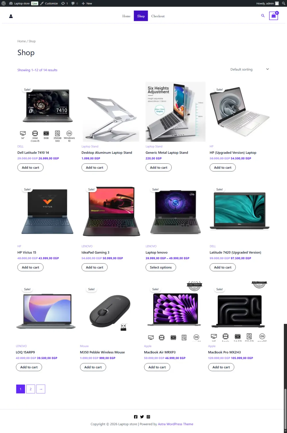 متجر إلكتروني احترافي باستخدام Wordpress & WooCommerce