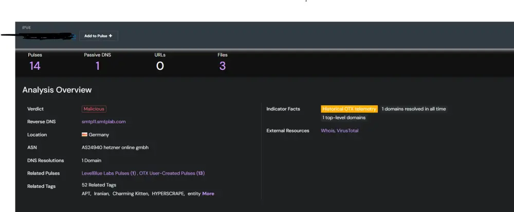 سأحلل IP أو Domain مشبوه وأقدم تقرير Threat Intelligence