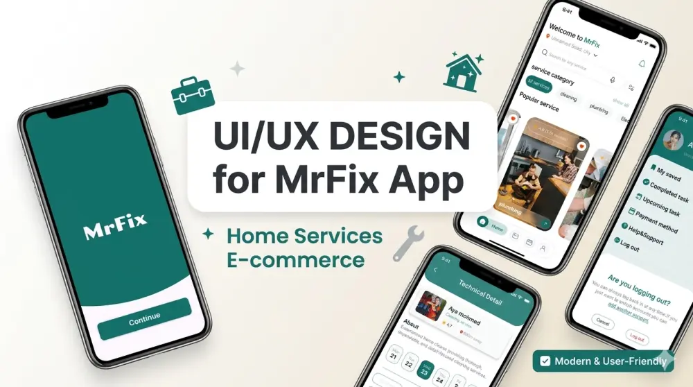تصميم واجهات تجربة مستخدم (UI/UX) احترافية لتطبيقات الموبايل