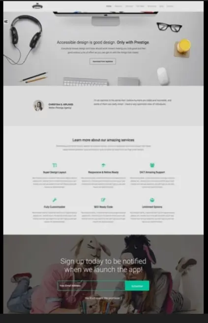 برمجة صفحة هبوط (Landing Page) احترافية باستخدام HTML و CSS فقط