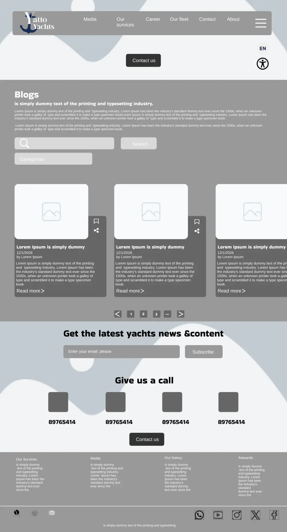 تصميم المخطط الهيكلي لصفحات موقعك