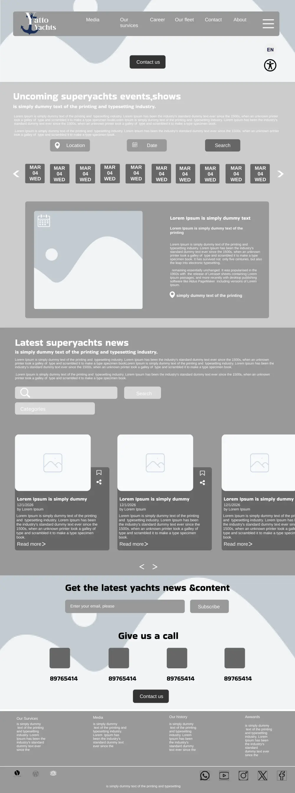 تصميم المخطط الهيكلي لصفحات موقعك