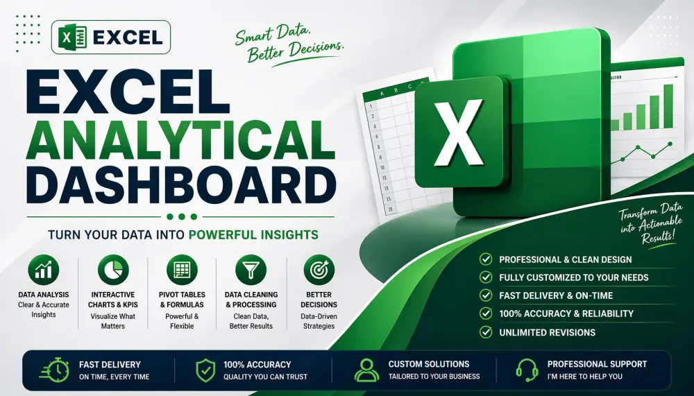 تحليل بيانات باستخدام Excel + Interactive dashboard