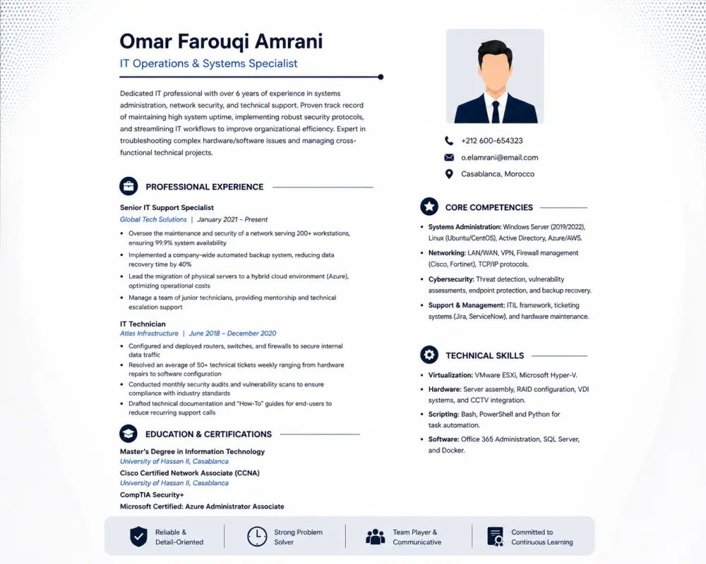 تصميم سيرة ذاتية احترافية ATS-friendly CV تزيد فرص قبولك