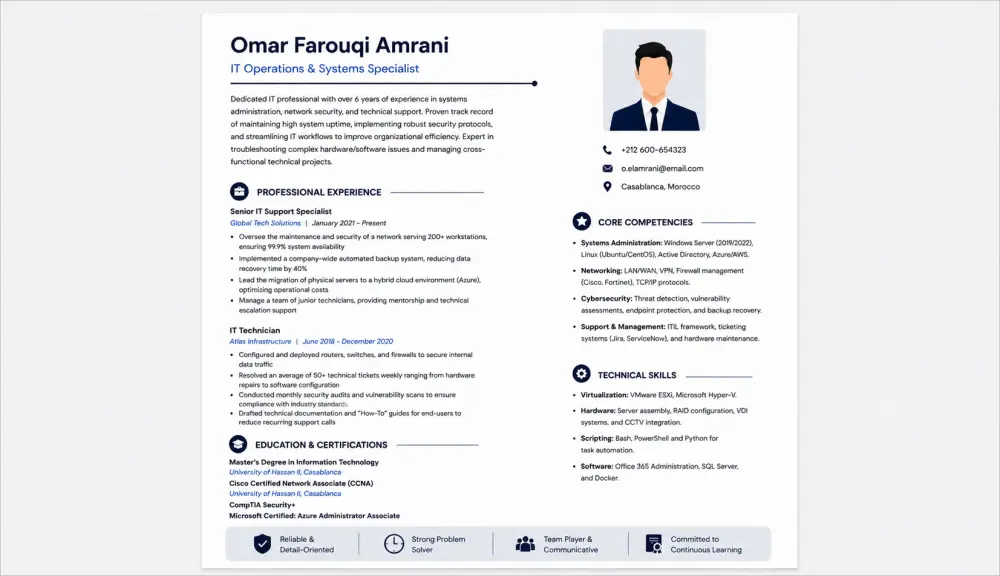 تصميم سيرة ذاتية احترافية ATS-friendly CV تزيد فرص قبولك