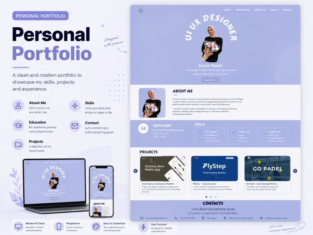 تصميم واجهات  ui/ux المواقع الإلكترونية باستخدم figma