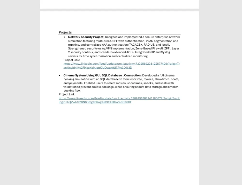 كتابة وتصميم سيرة ذاتية احترافية (CV) متوافقة مع أنظمة التوظيف ATS