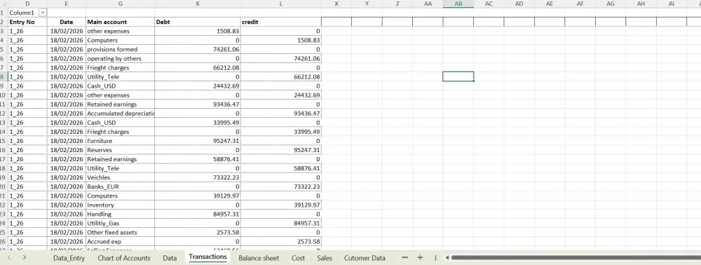 برامج محاسبيه باستخدام اكسيل احترافي يقوم بأداء ERP لمشروعك