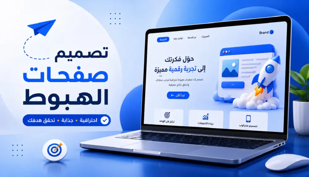 تصميم وتطوير صفحة هبوط مع مراعاة تجربة المستخدم