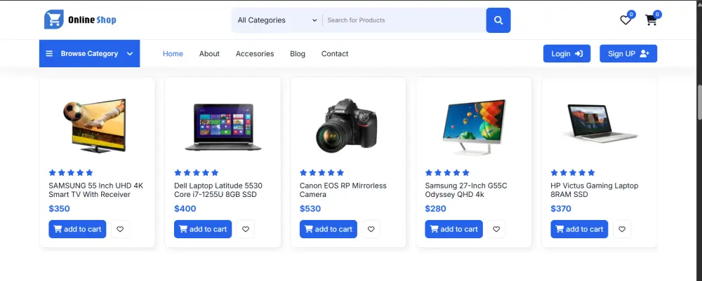 تصميم مواقع ويب تفاعليه ب استخدام HTML,  CSS,  JS,  React Js