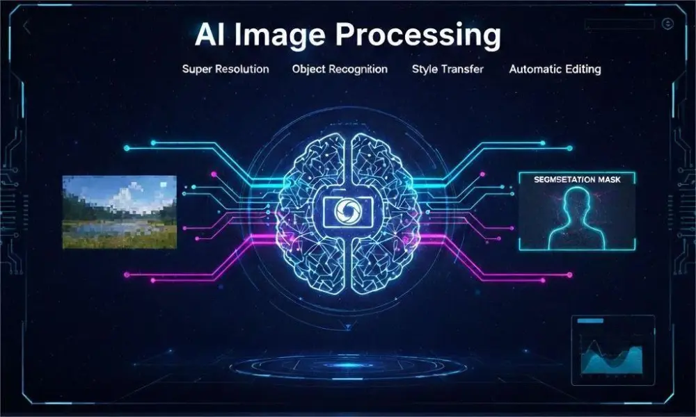 معالجة صور باستخدام (AI Image Processing)