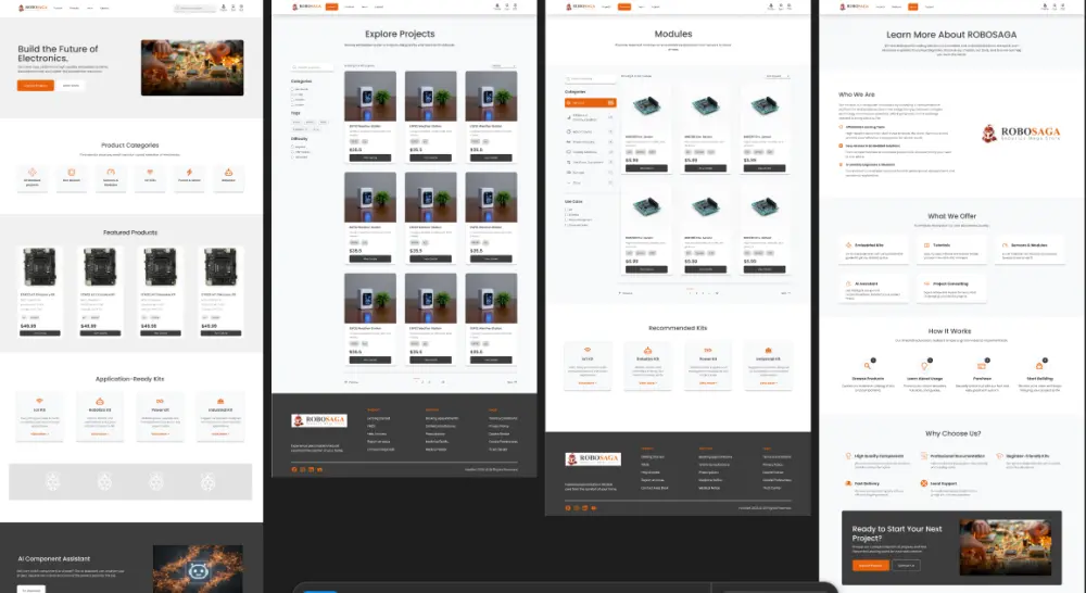 تصميم واجهات مواقع مبتكرة وسريعة ومتجاوبة