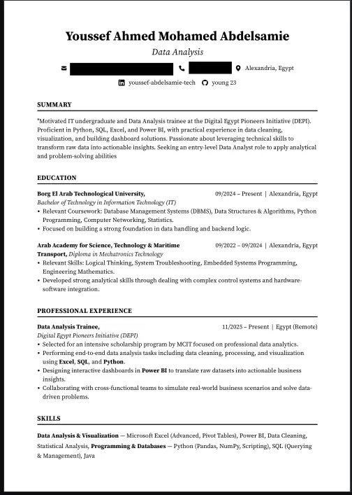 تصميم وإعداد سيرة ذاتية (CV) شاملة ومتوافقة مع أنظمة الفرز الآلي (ATS)