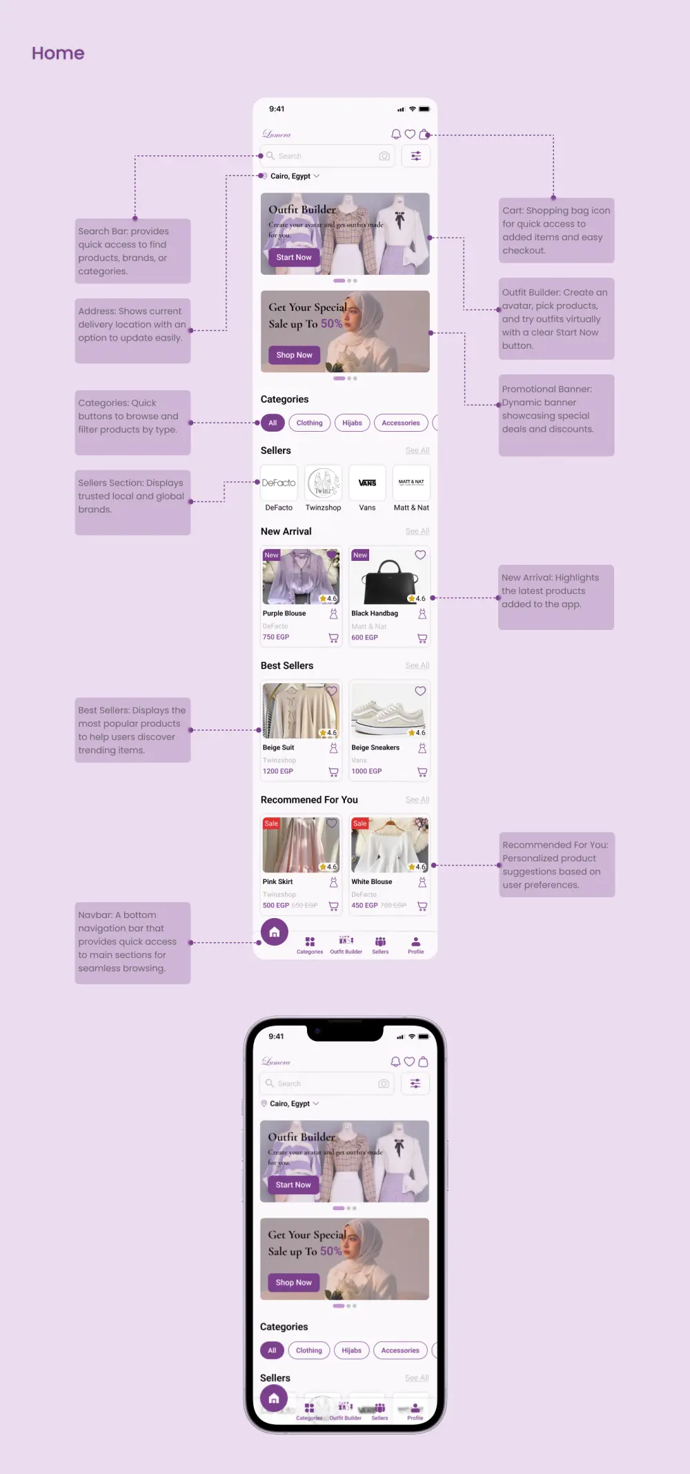 تصميم شاشة UI احترافية لتطبيق موبايل بـ Figma مقابل 5 دولار فقط!