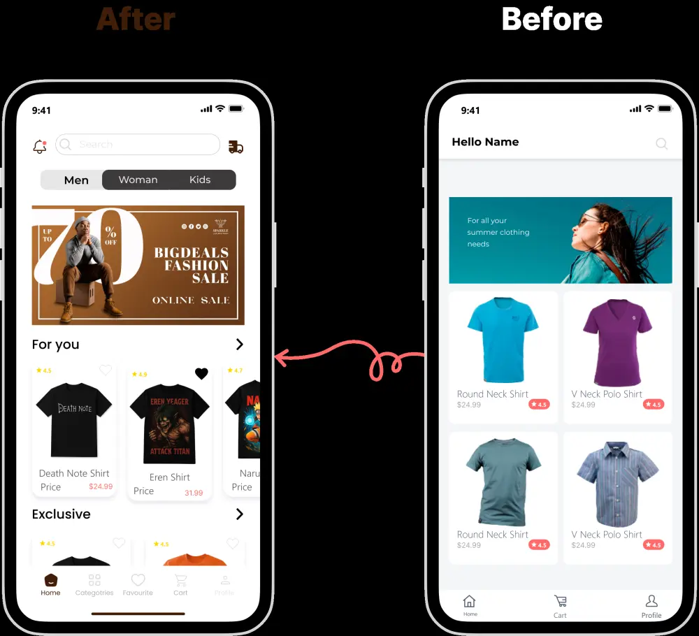 إعادة تصميم وتحسين واجهات التطبيقات والمواقع بشكل احترافي (UI/UX Redesign)