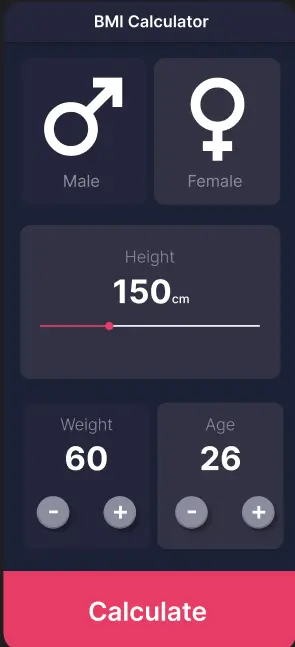 I will develop a professional BMI Calculator mobile app using Flutter with a clean and user-friendly UI