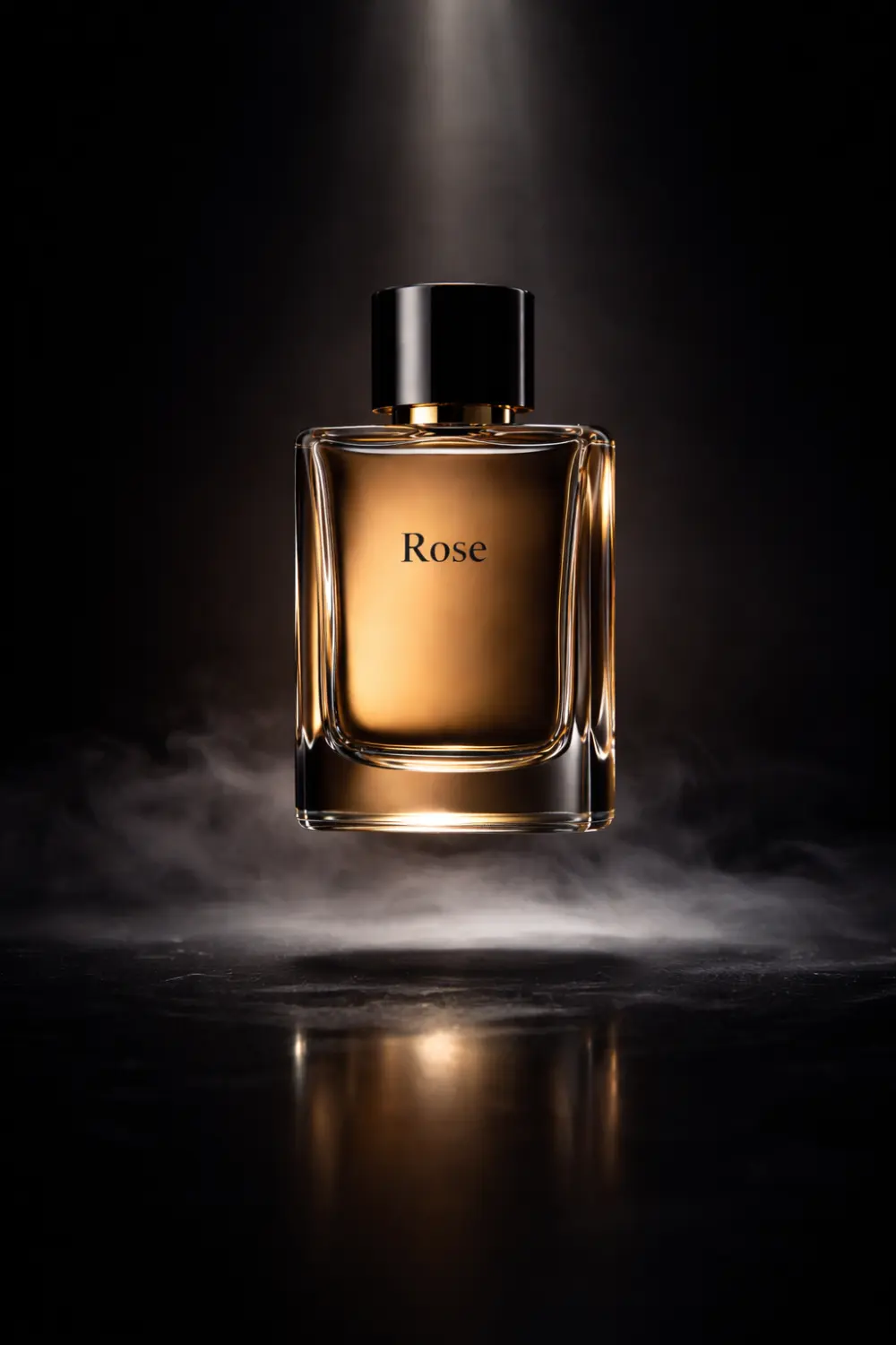 تصوير ثلاثي الأبعاد لعطر فاخر بأسلوب سينمائي احترافي