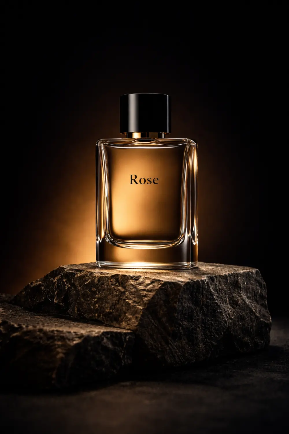 تصوير ثلاثي الأبعاد لعطر فاخر بأسلوب سينمائي احترافي