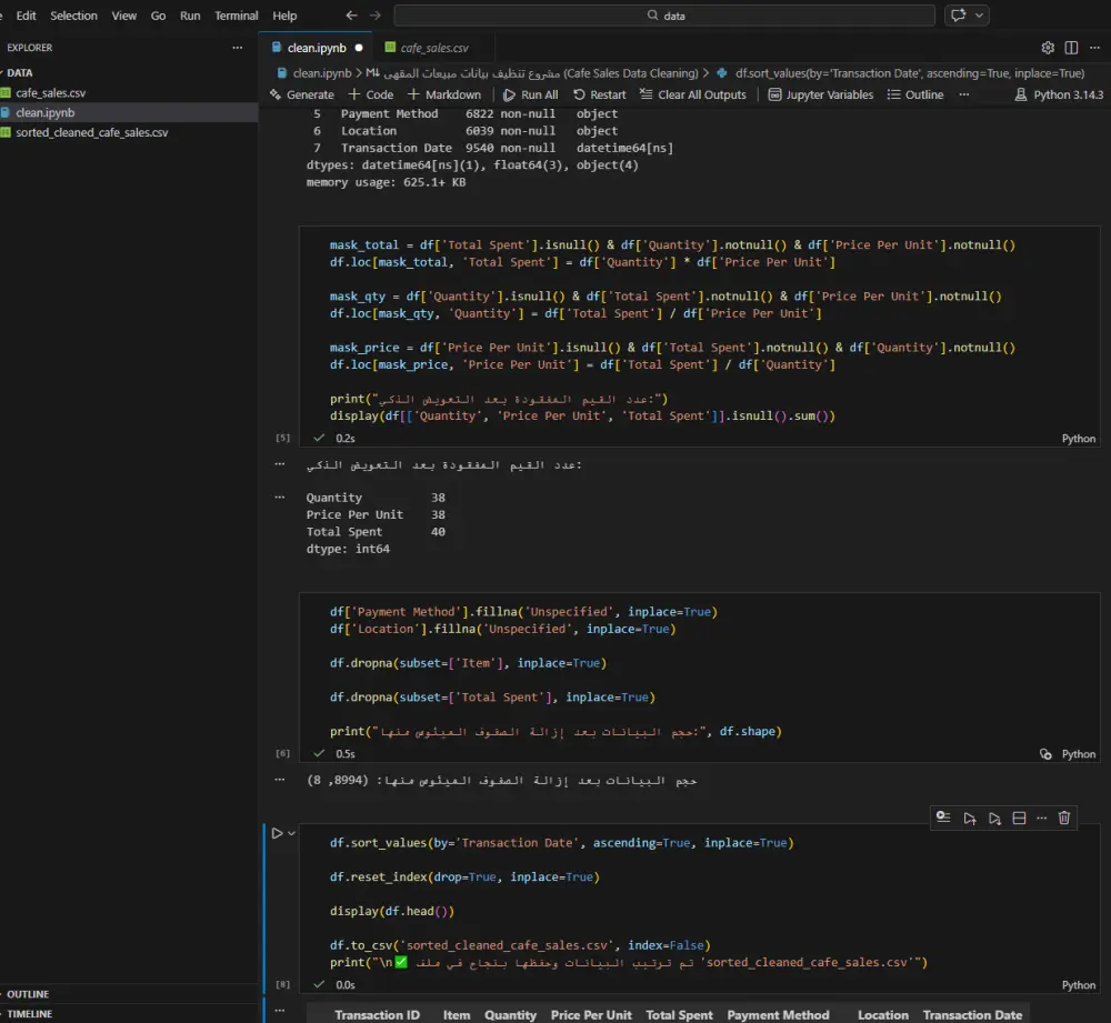 معالجة وتنظيم البيانات باحترافية باستخدام Python و Excel.