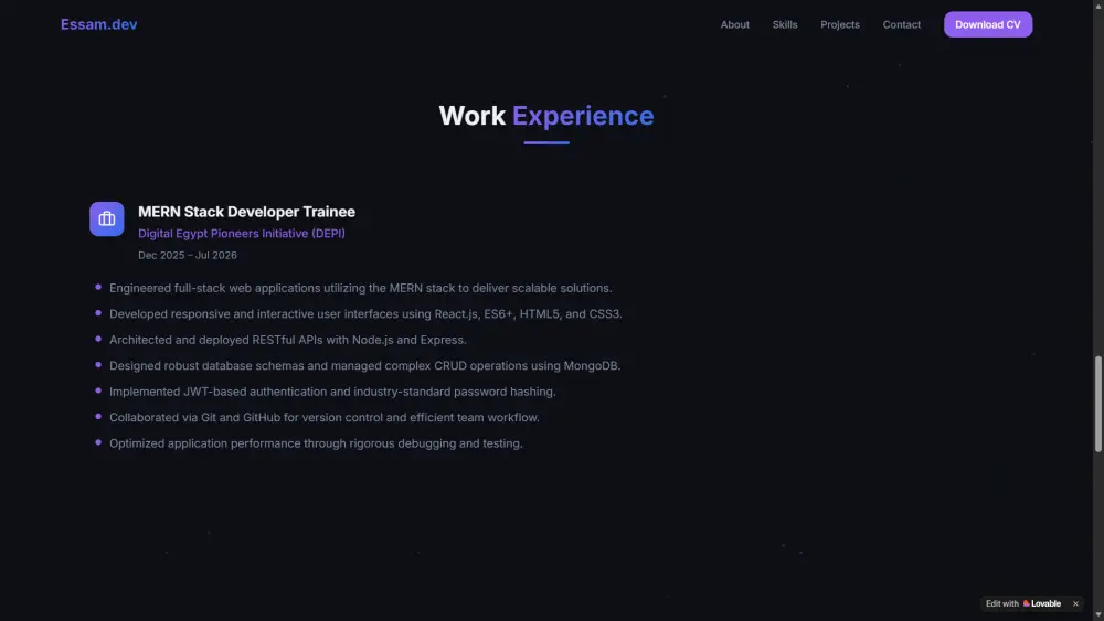 تصميم وتطوير موقع Portfolio احترافي يعرض أعمالك بشكل مميز