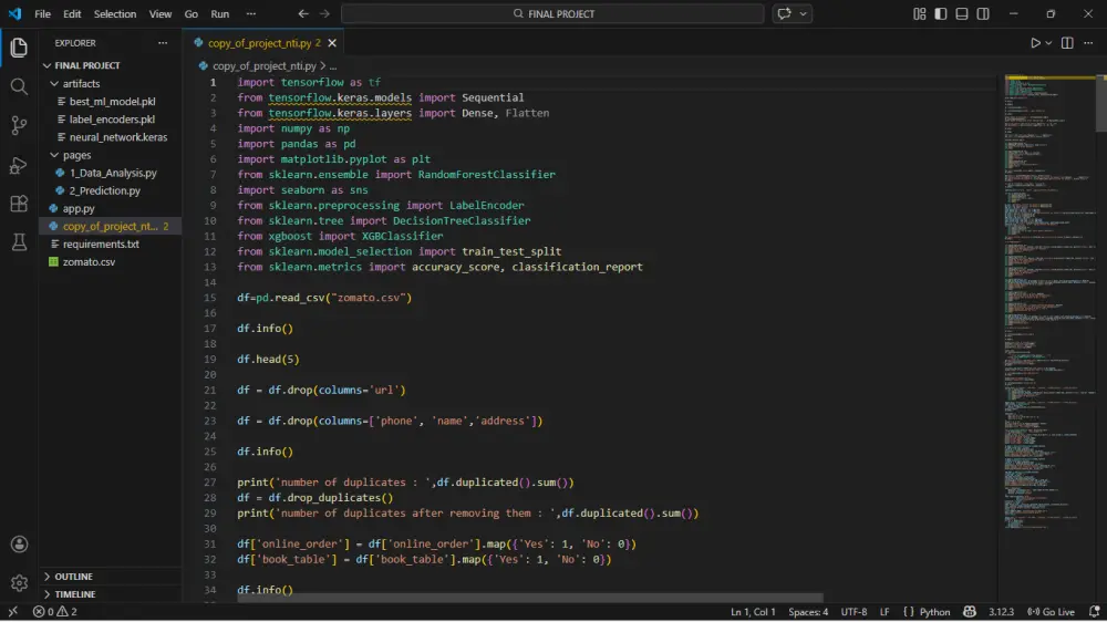 بناء نماذج تعلم آلي (Machine Learning)، تحليل البيانات وتصميم لوحات تحكم تفاعلية (Dashboards)