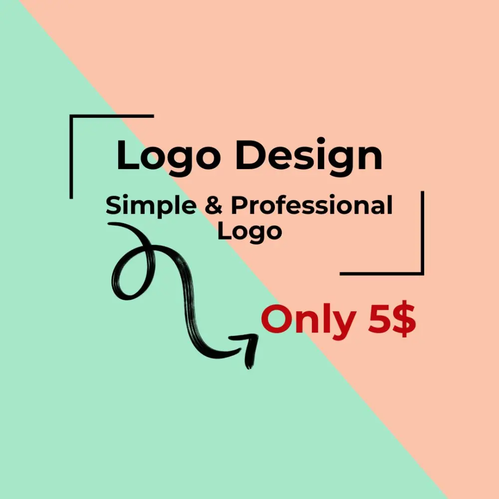 تصميم لوجو احترافي وبسيط مقابل 5$