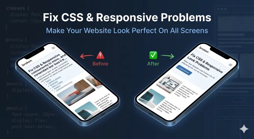 Fix CSS Issues / Responsive Problems