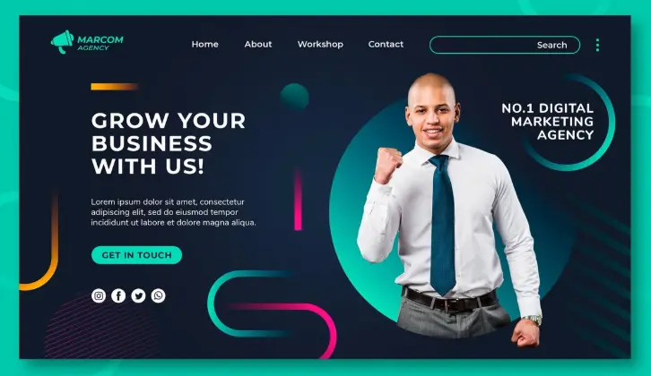 Landing Page احترافية تزيد ثقة عملائك ومتوافقة مع جميع الأجهزة و تعكس هويه مشروعك