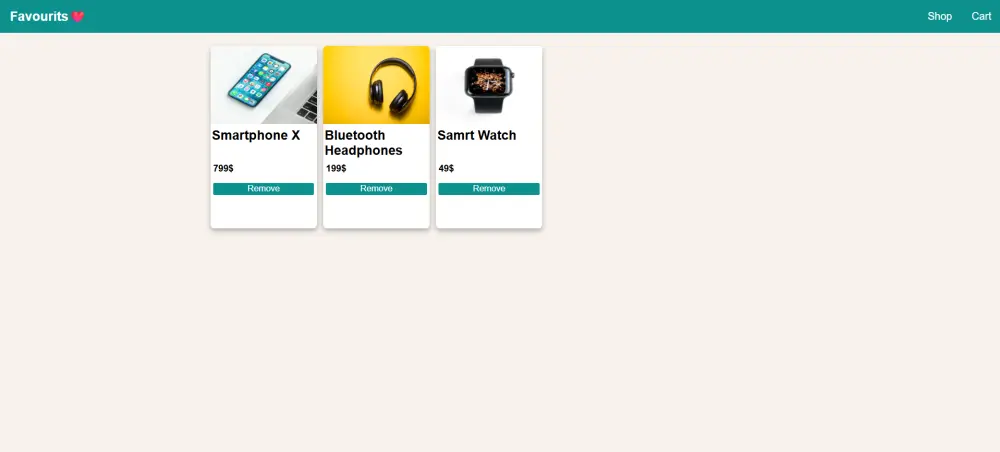 متجر الكتروني بسيط مكون من 3 صفحات(الصفحه الرئيسية و صفحه المنتجات المفضلة و صفحه الشراء).