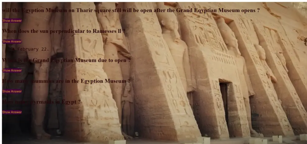 تصميم موقع إلكتروني احترافي للتاريخ والمعالم الأثرية