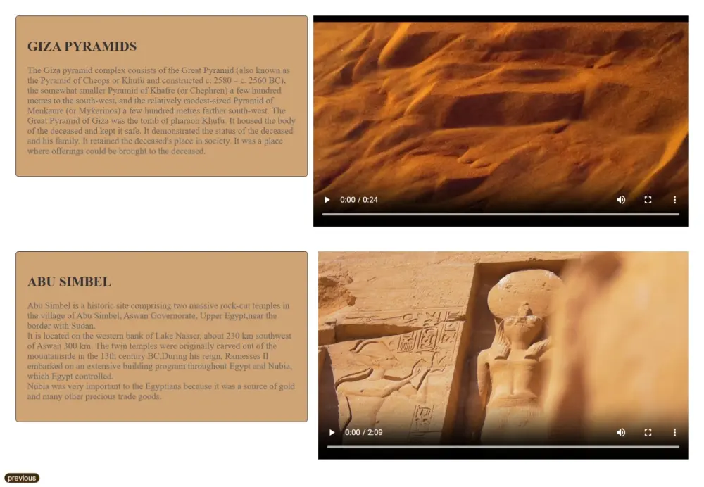 تصميم موقع إلكتروني احترافي للتاريخ والمعالم الأثرية