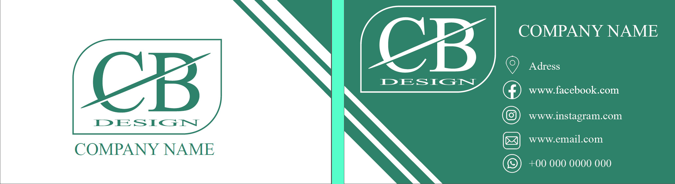 تصميم بطاقة أعمال عصرية