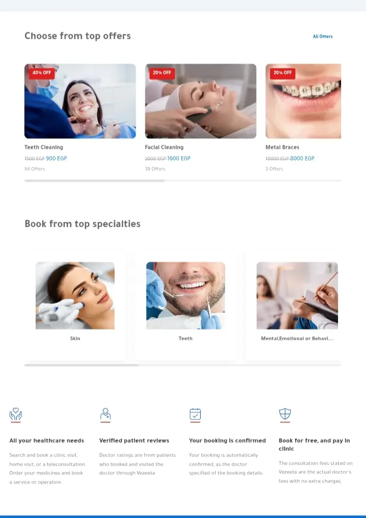 تصميم صفحة حجز مواعيد أطباء أو عيادات باستخدام HTML وCSS