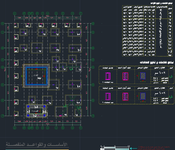 تصميم انشائى بالبرامج طبقا للكودين المصرى والسعودى
