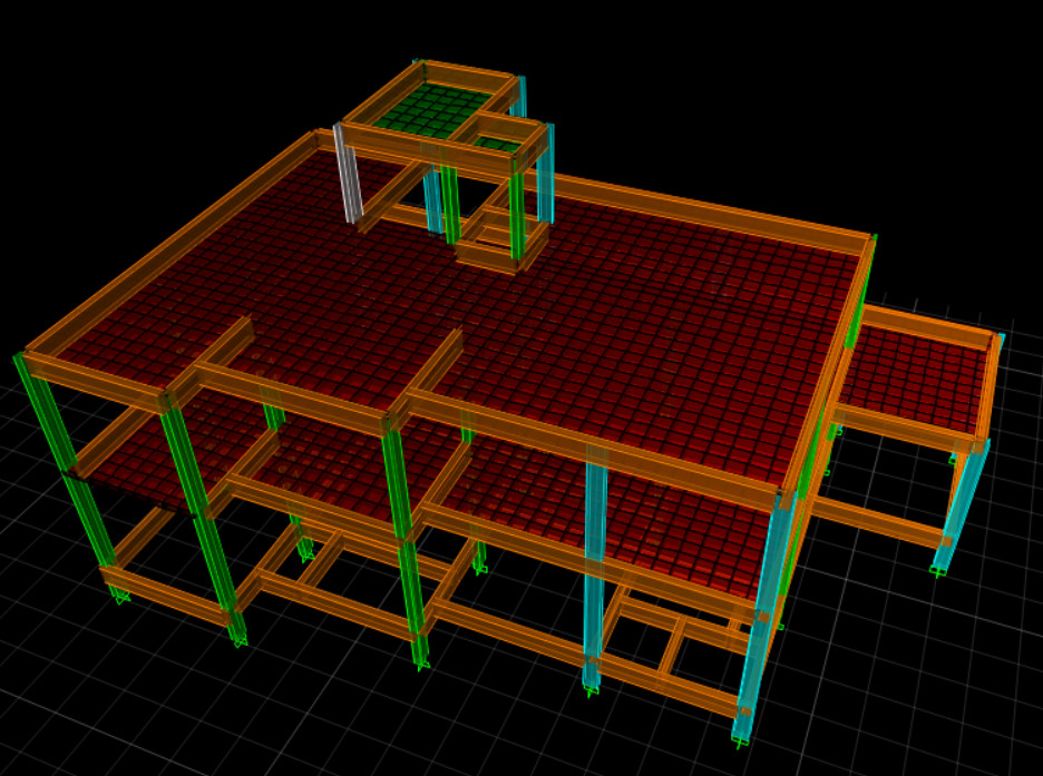 تصميم انشائى بالبرامج طبقا للكودين المصرى والسعودى