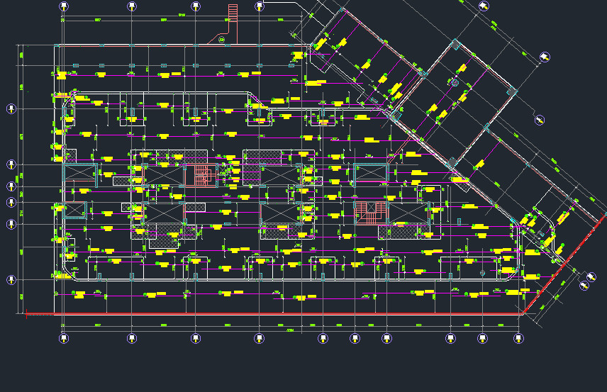 عمل لوحات شوب دروينج +حصر حديد مفصل لكل عنصر +حصر الخرسانات