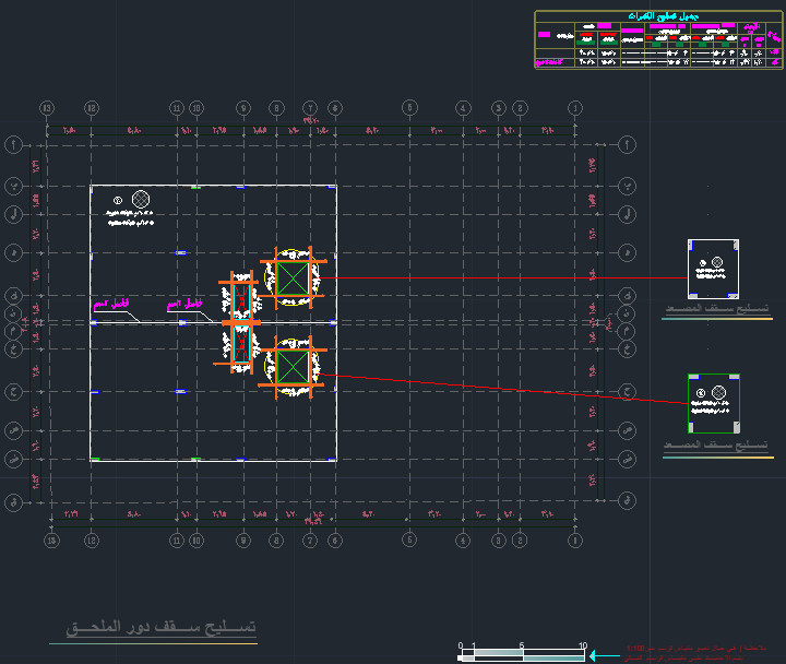 تصميم انشائى متكامل +لوحات تنفيذية+حصر حديد التسليح وتحديد الهالك+حصر الخرسانات