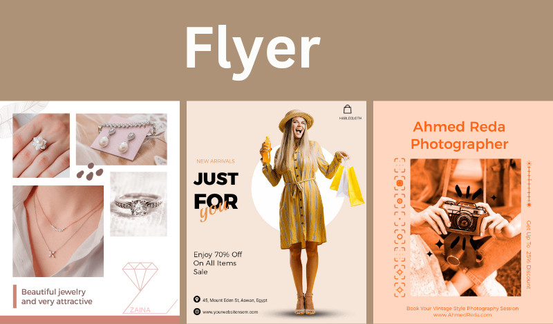 تصميم "بوستات السوشيال ميديا، فلاير، بوستر، بروشور"