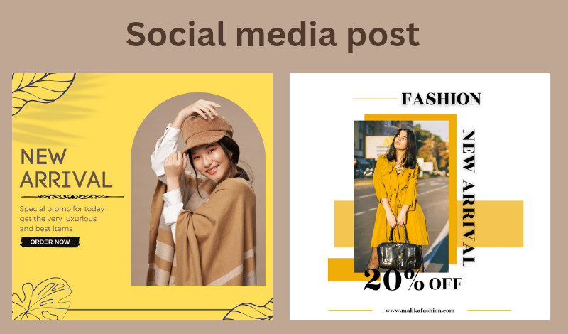 تصميم "بوستات السوشيال ميديا، فلاير، بوستر، بروشور"