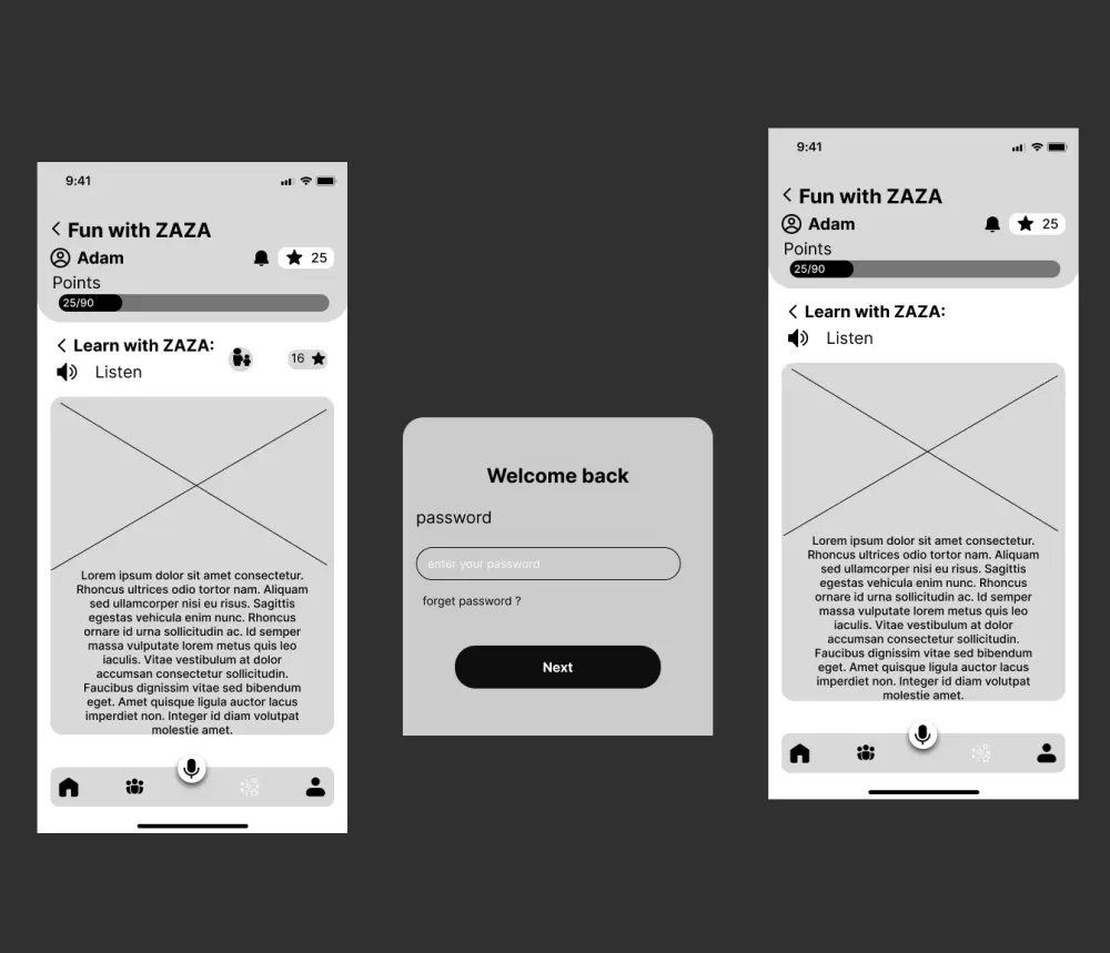 تصميم تخطيط تجربة المستخدم Wireframe احترافي لتطبيق أو موقع إلكتروني(10 شاشات)